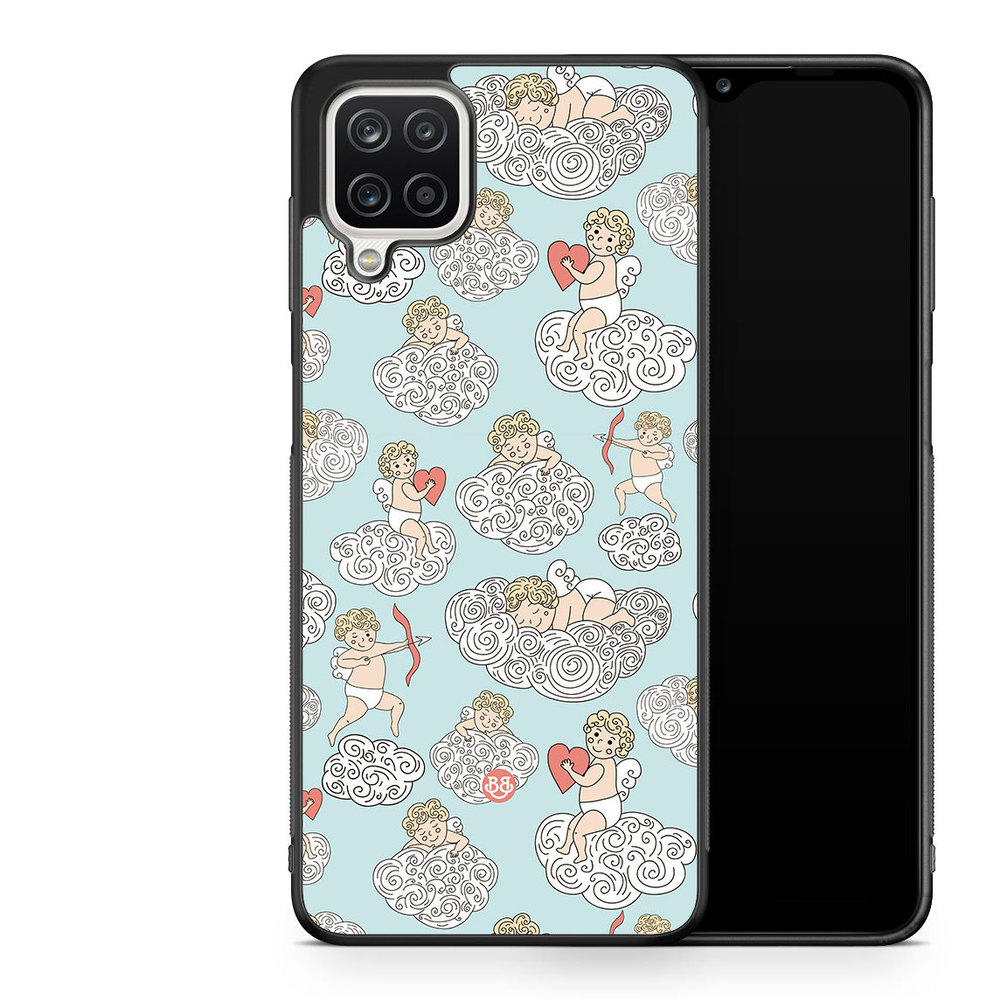 Samsung Galaxy A12 Case - Angels and Clouds