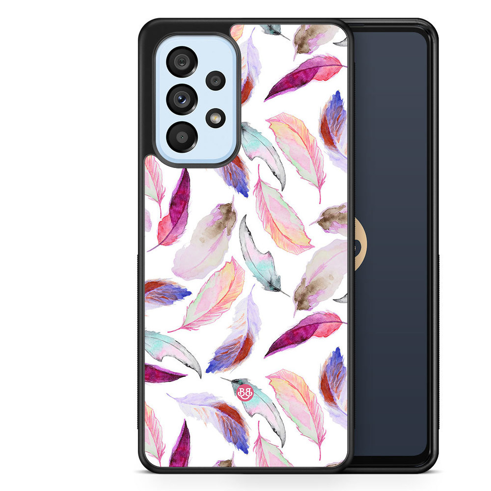 Samsung Galaxy A53 5G Case - Watercolor Feathers