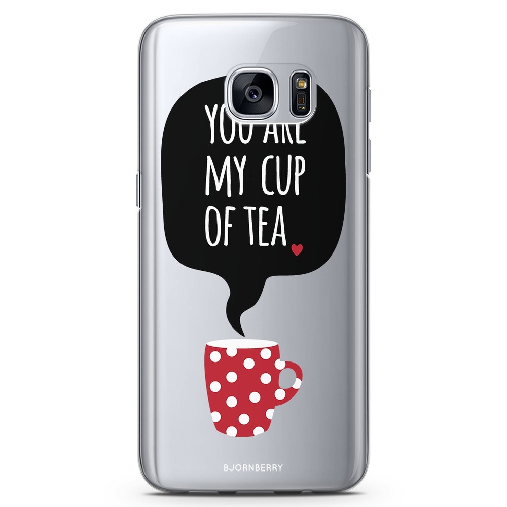 Samsung Galaxy S6 Edge Genomskinligt Skal - You Are My Cup Of | Mobilskal & Mobilfodral BJORNBERRY