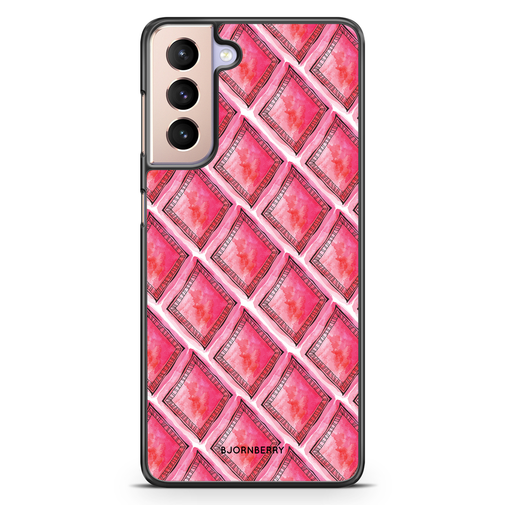 Samsung Galaxy S21 Case - Red Rhombus