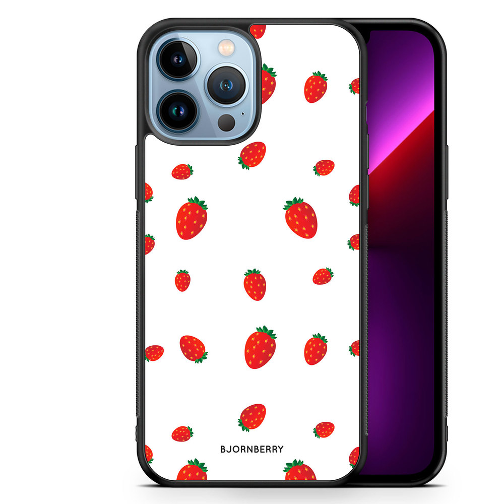 iPhone 13 Pro Max Case - Strawberry Pattern