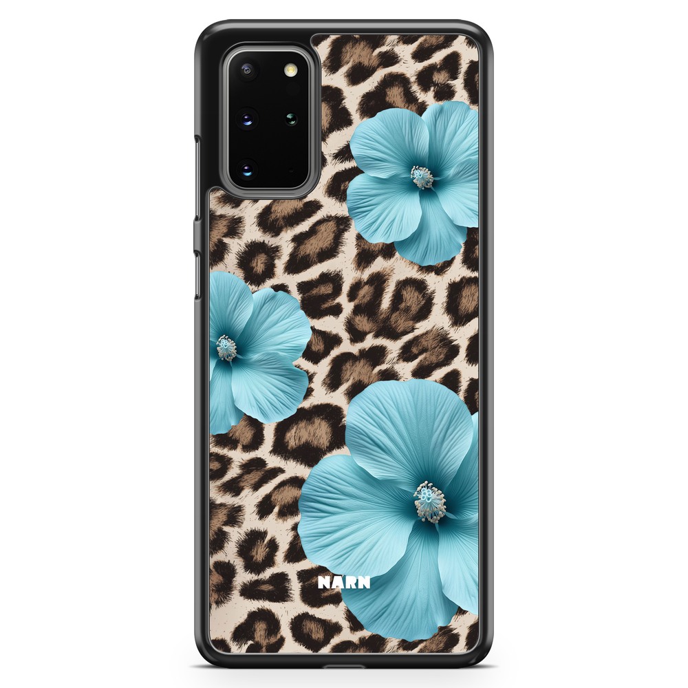 Samsung Galaxy S20 Plus Case - Hibiscus Era - Turquoise Leopard