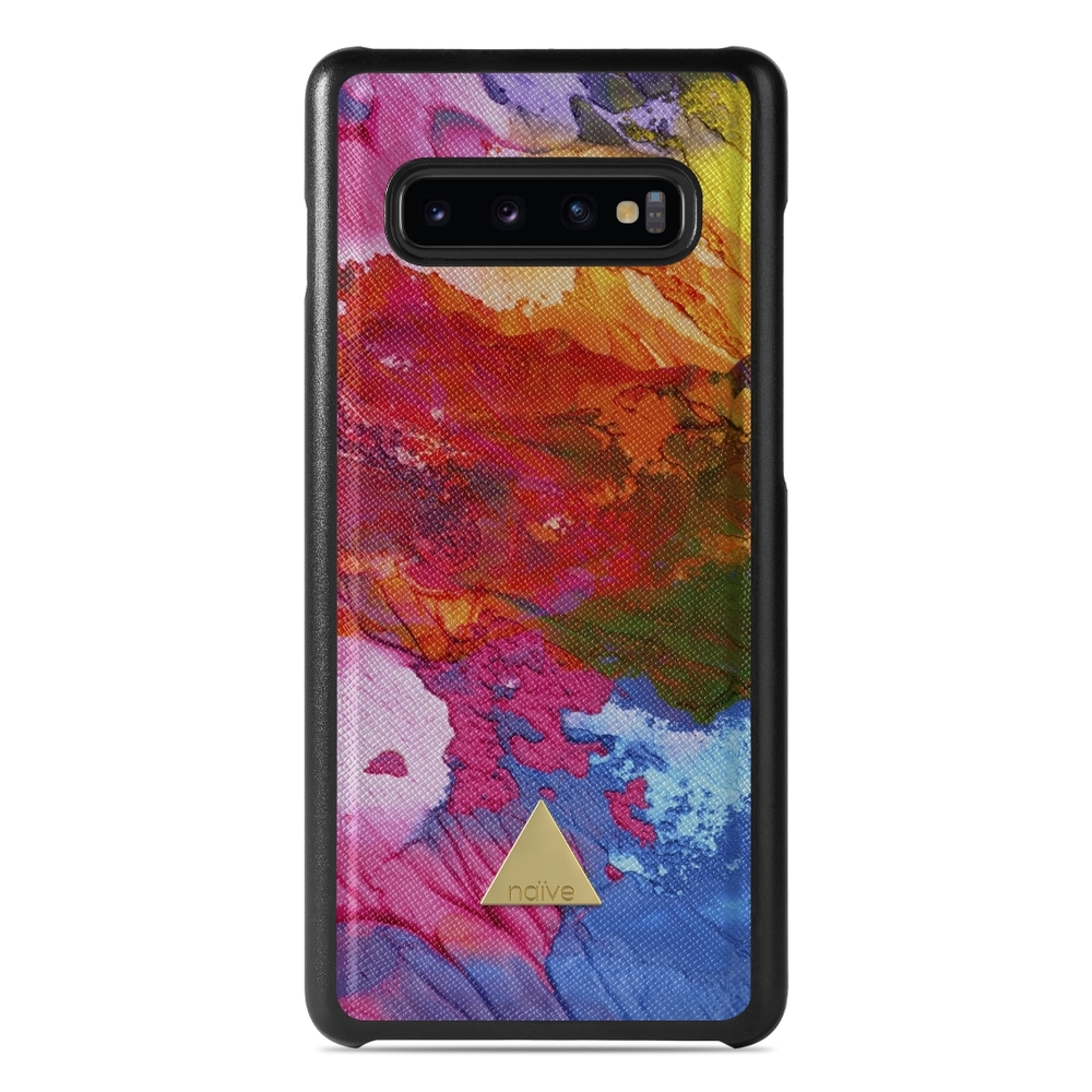 Naive Samsung Galaxy S10 Case - Rainbow Ink