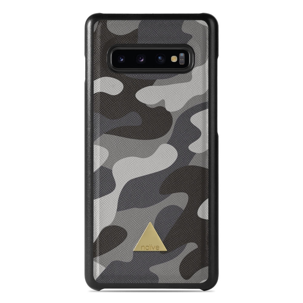Naive Samsung Galaxy S10 Case - Grey Camo