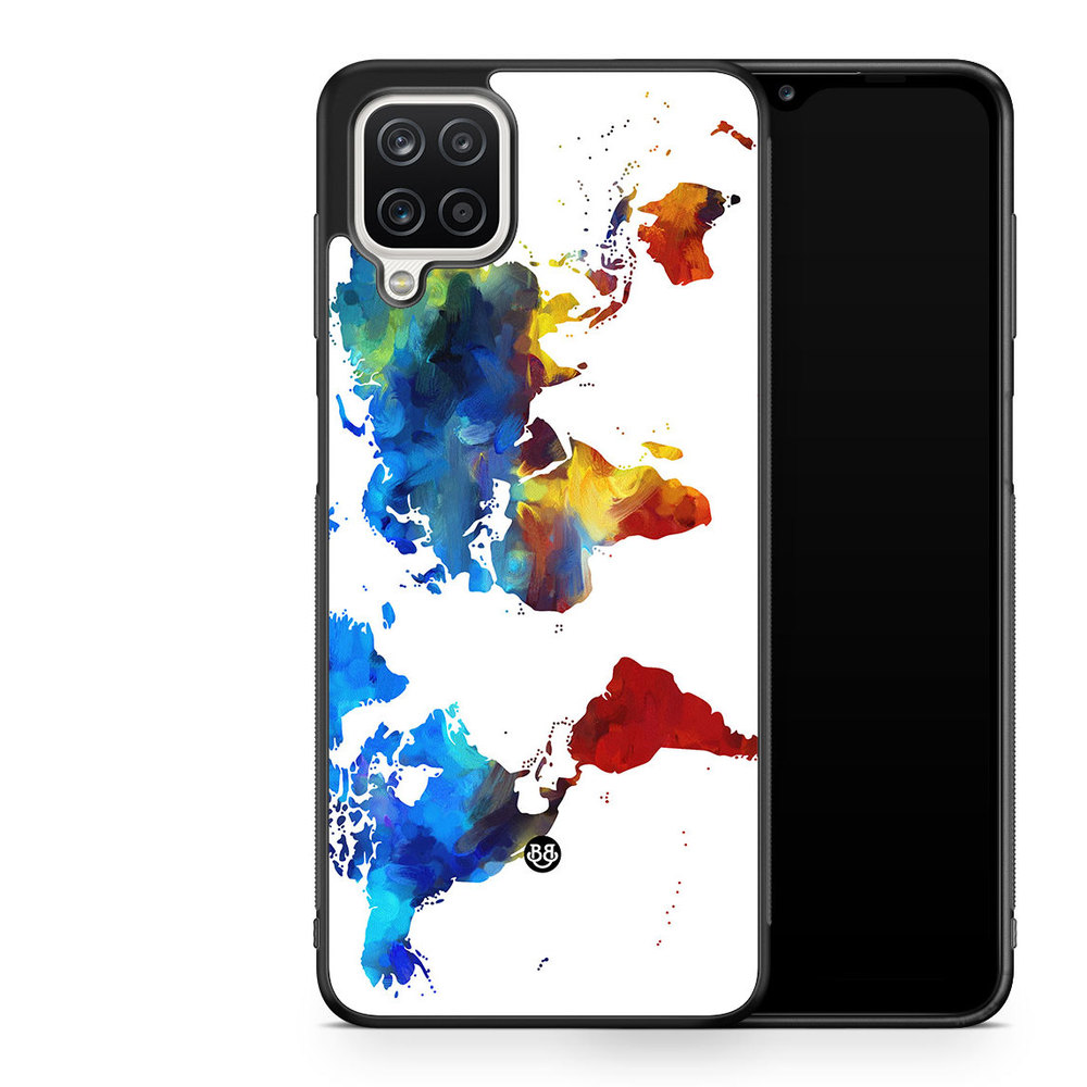 Samsung Galaxy A12 Case - World Map