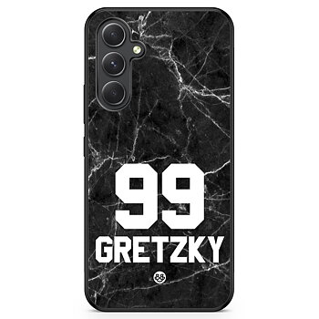 Samsung Galaxy A54 5G Custom Skal - Svart Marmor Nummer