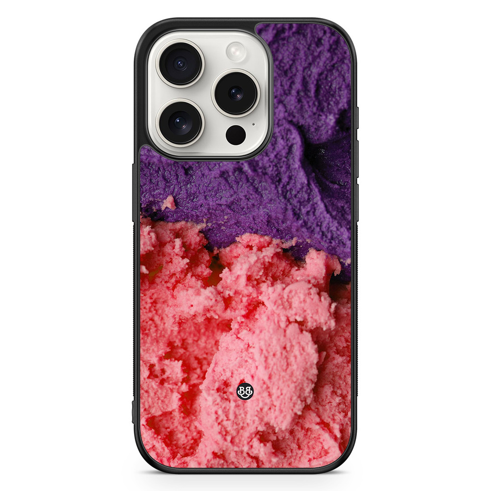iPhone 15 Pro Case - Ice-crea pink/purple