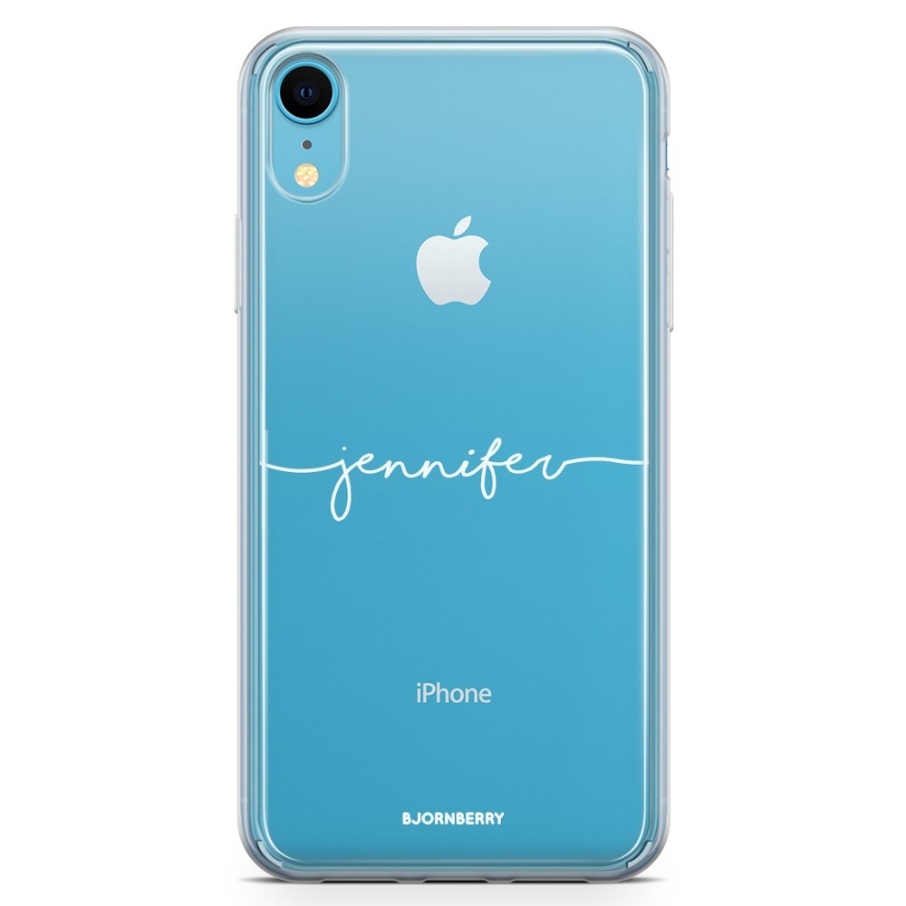 iPhone XR Fashion Custom Case - Name White