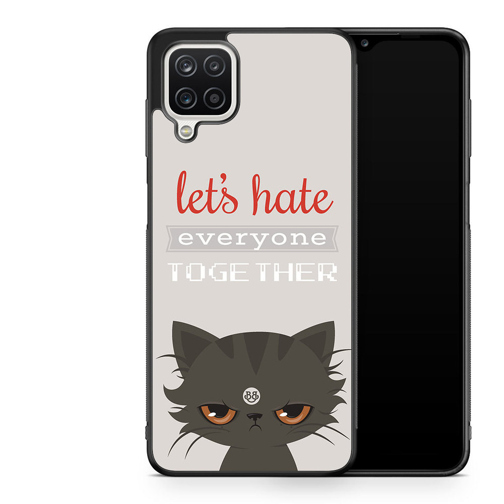 Samsung Galaxy A12 Case - Angry Cat