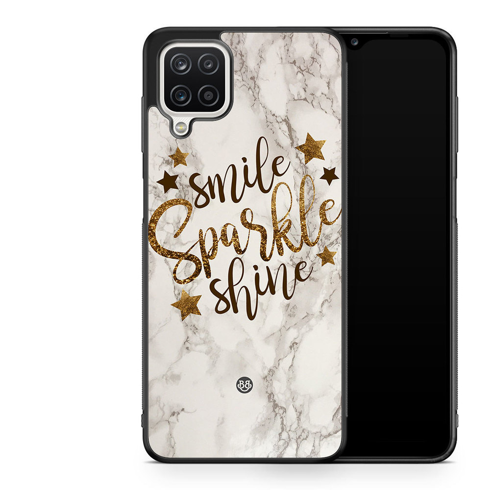 Samsung Galaxy A12 Case - Smile,Sparkle,Shine