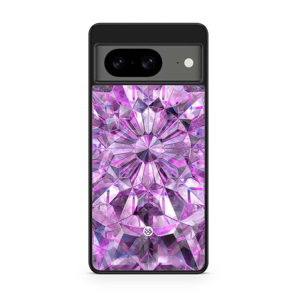 Google Pixel 8 Case - Purple Crystals