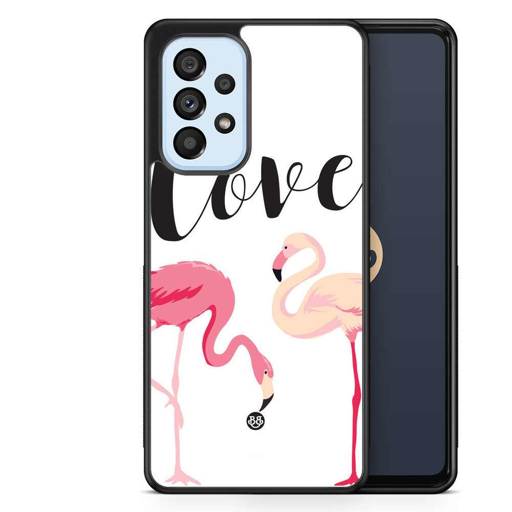 Samsung Galaxy A53 5G Case - Love Flamingo