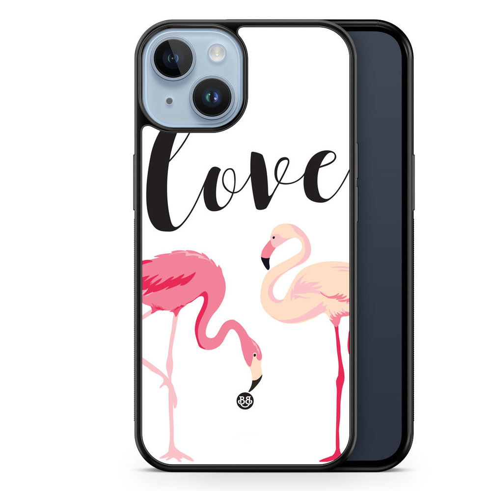 iPhone 14 Plus Case - Love Flamingo