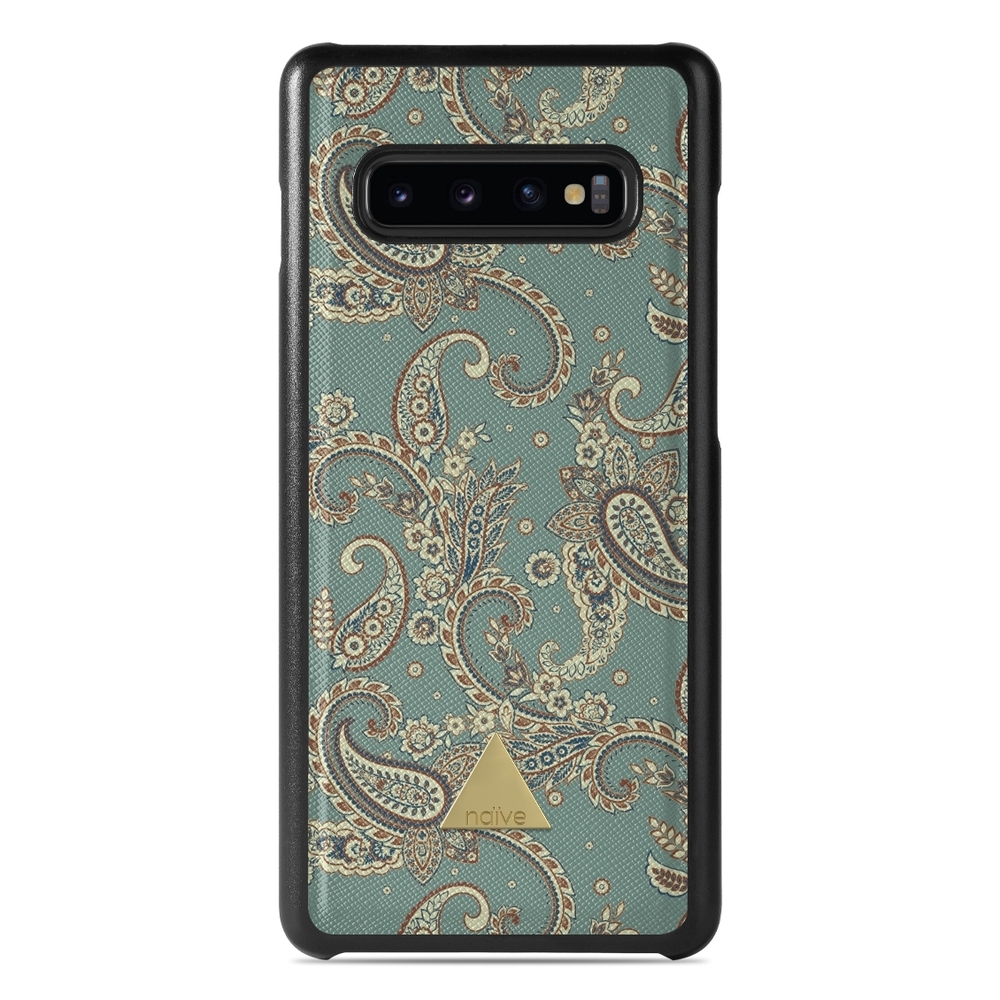 Naive Samsung Galaxy S10 Skal - Paisley Green
