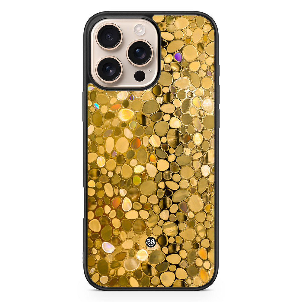 iPhone 16 Pro Max Case - Stained Glass Gold