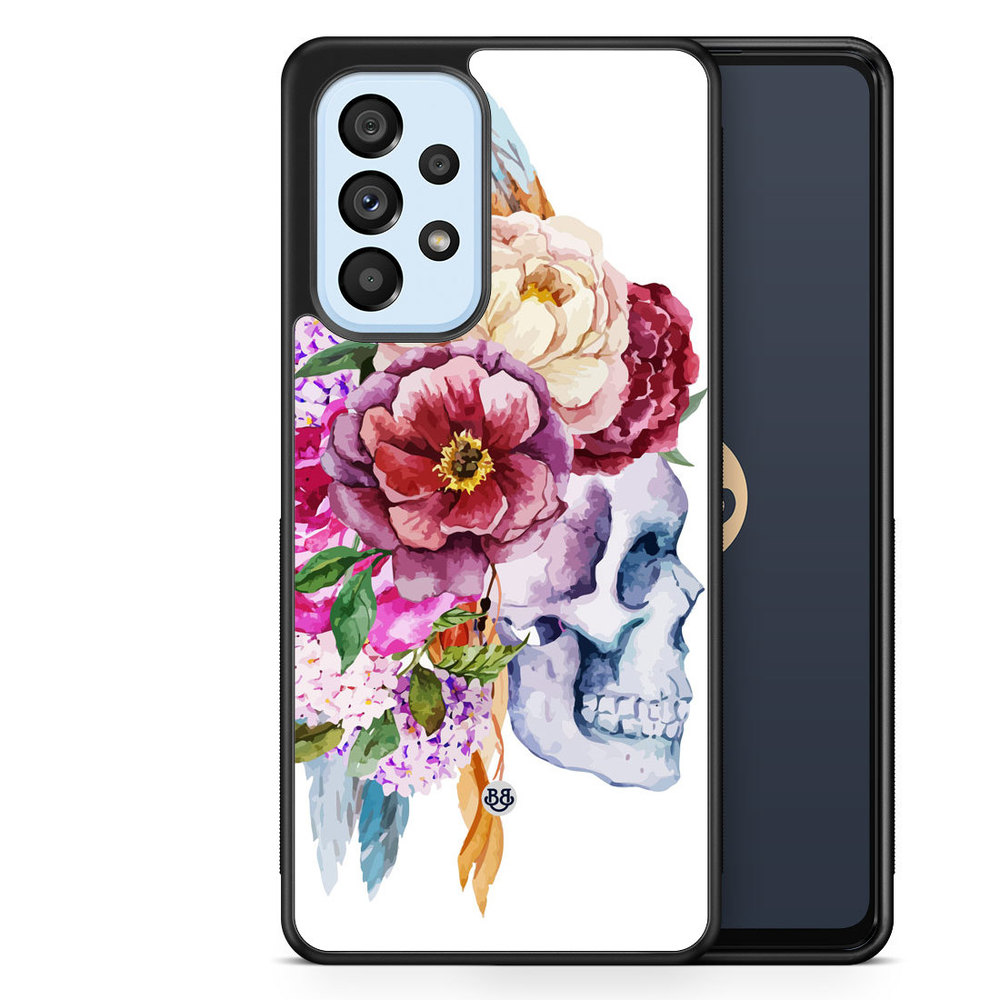Samsung Galaxy A53 5G Case - Skull & Flowers