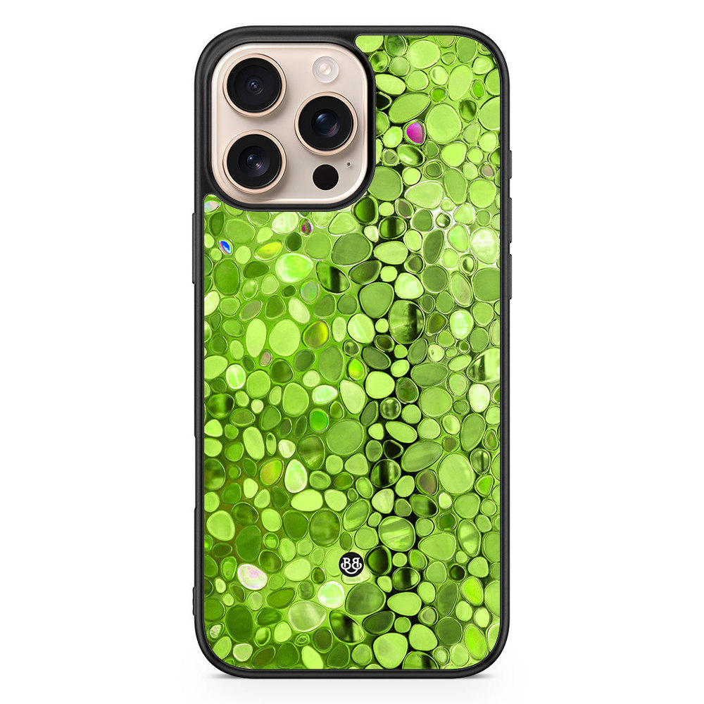 iPhone 16 Pro Max Case - Stained Glass Green