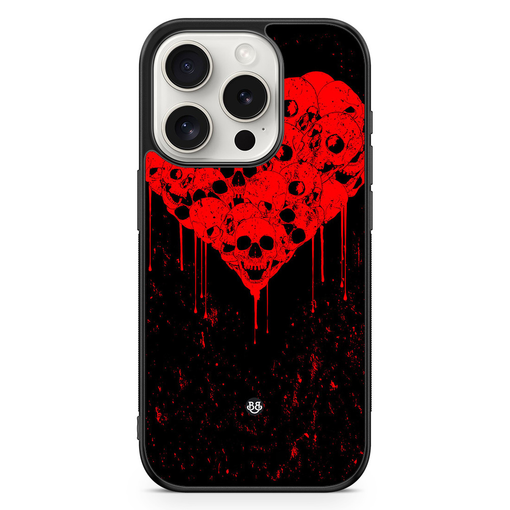 iPhone 15 Pro Case - Skull Heart