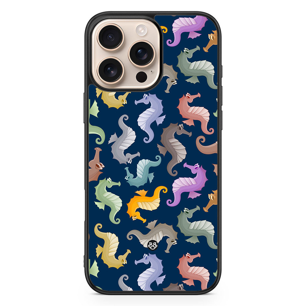 iPhone 16 Pro Max Case - Cartoon Sea-Horse