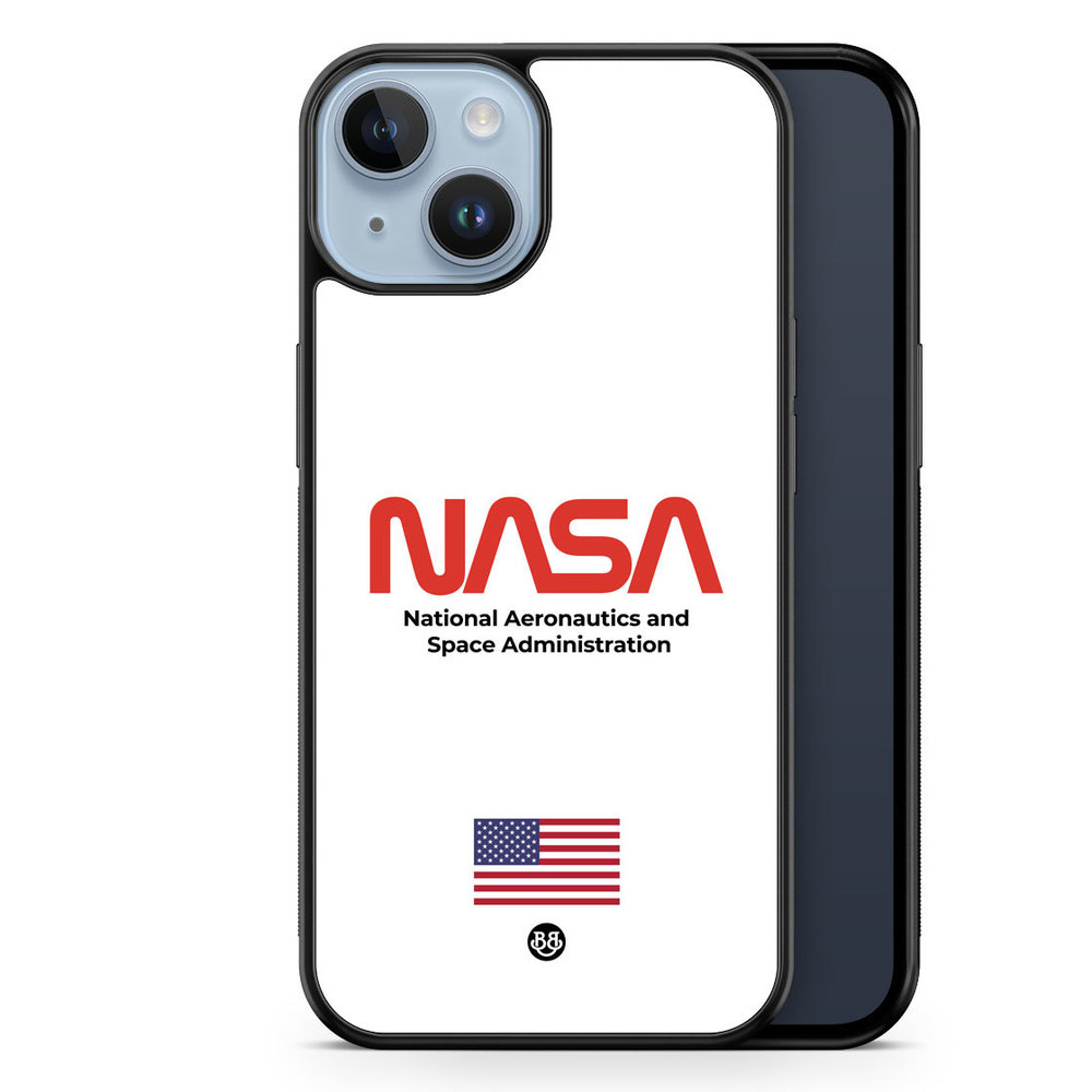 iPhone 14 Plus Case - NASA Worm White
