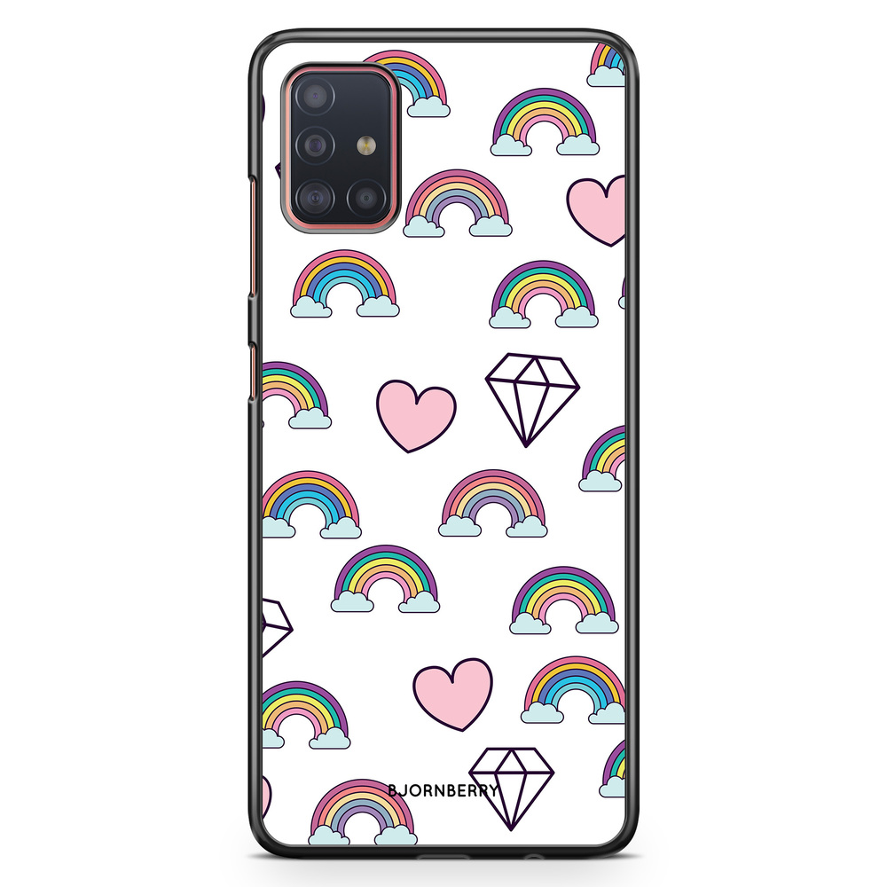 Samsung Galaxy A51 Case - Rainbows & Diamonds