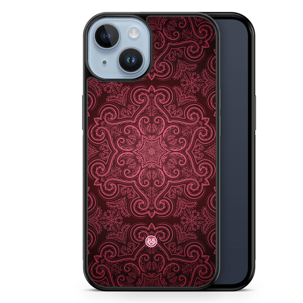 iPhone 14 Plus Case - Red Retro Pattern
