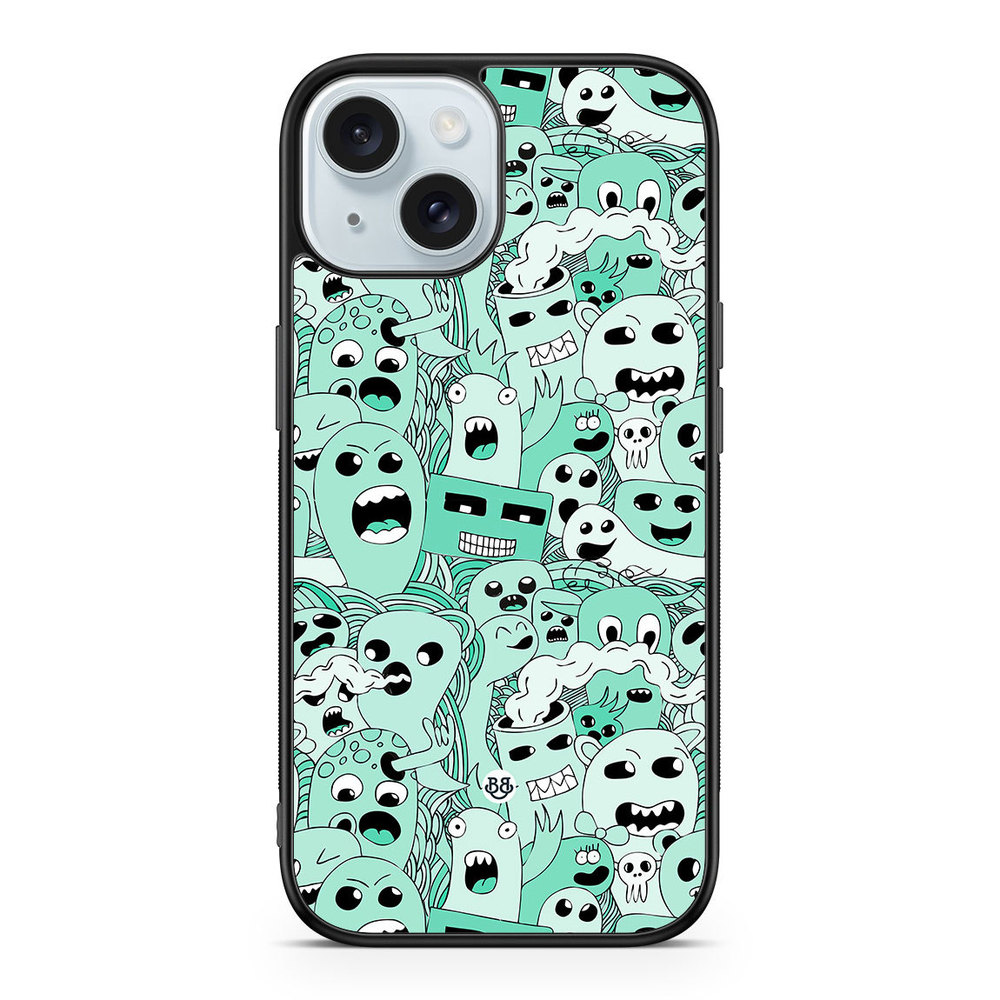 iPhone 15 Case - Spökmönster