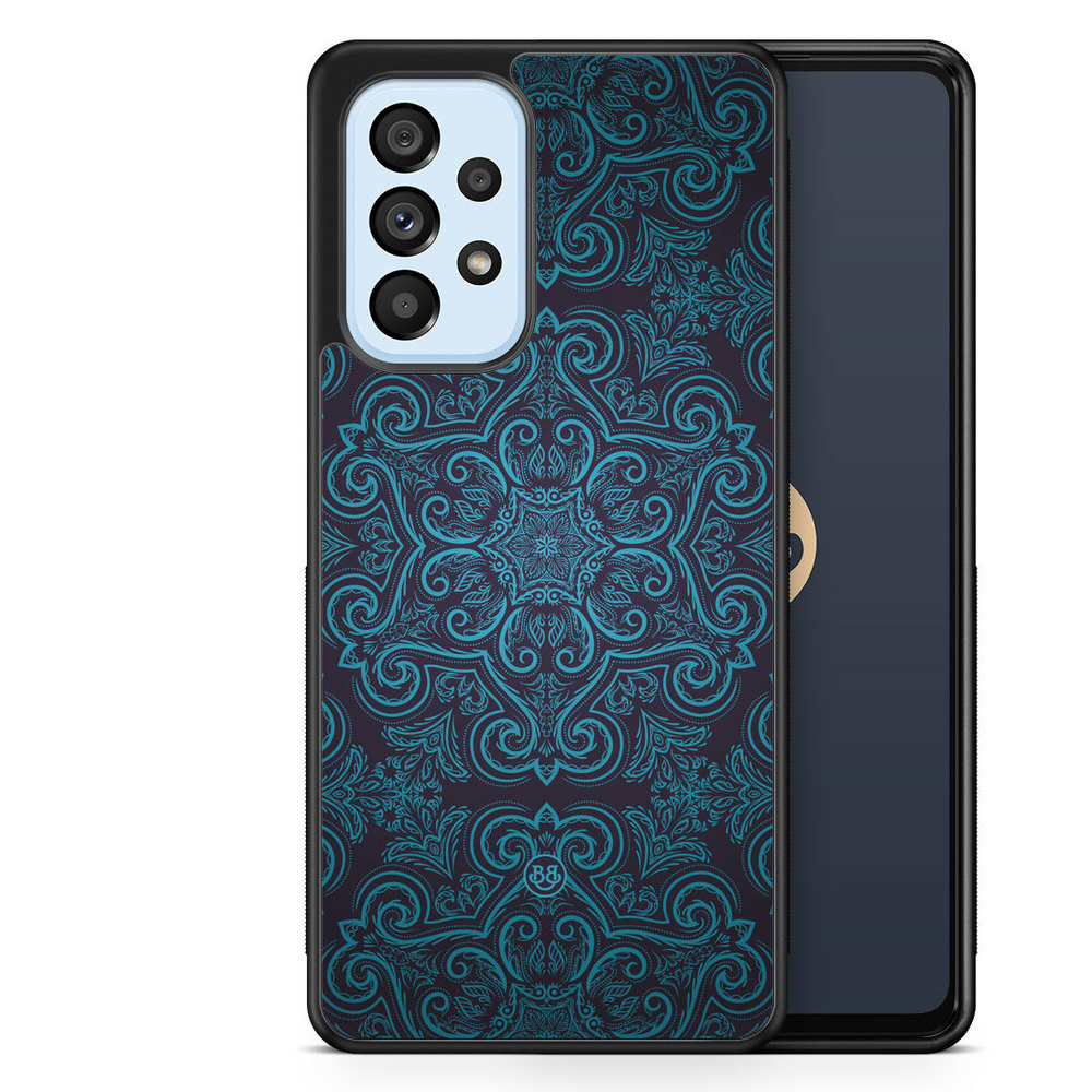 Samsung Galaxy A53 5G Case - Blue Retro Pattern