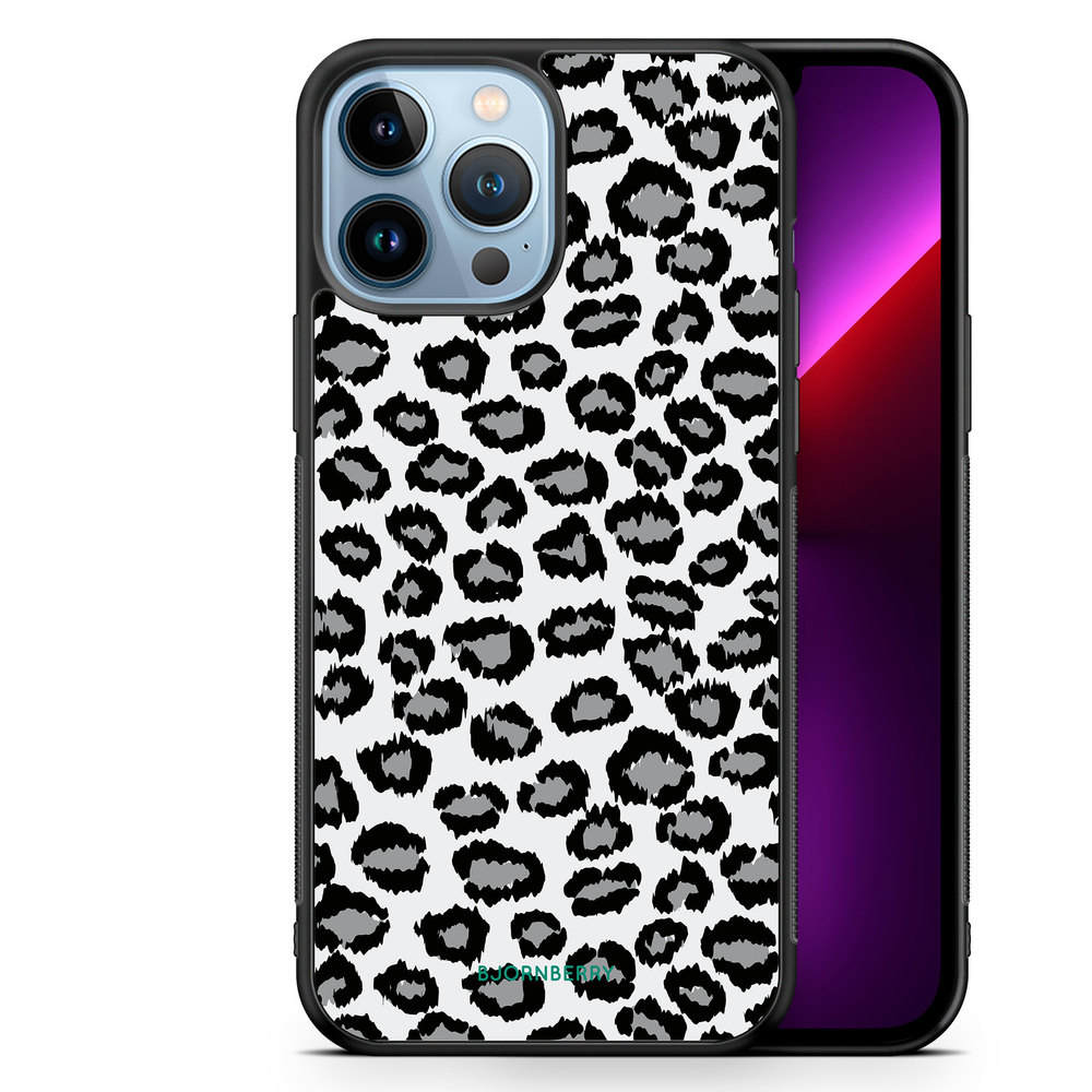 iPhone 13 Pro Max Case - Gray Leopard