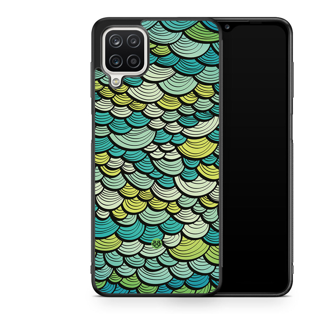 Samsung Galaxy A12 Case - Green Mermaid Scales