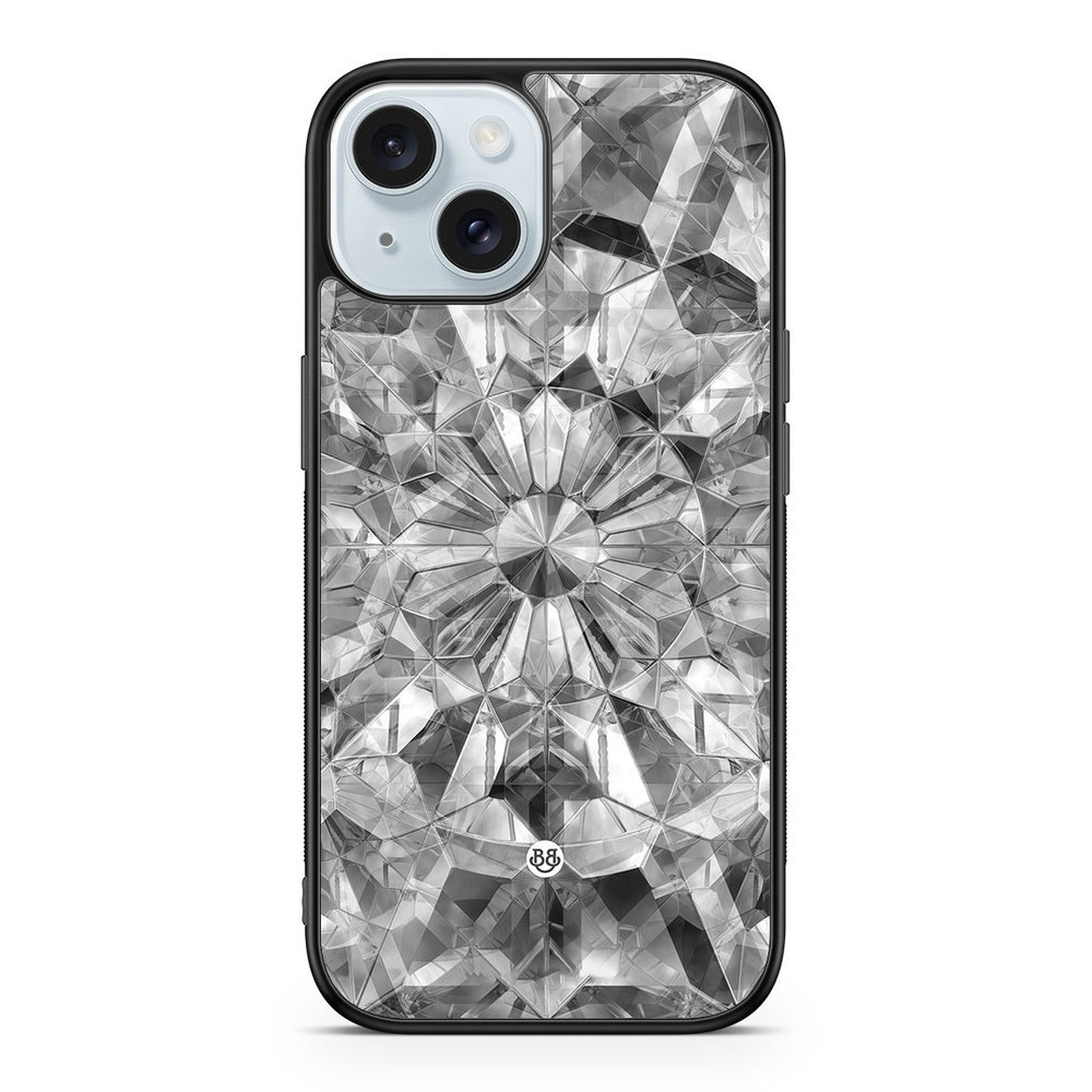 iPhone 15 Case - Grey Crystals