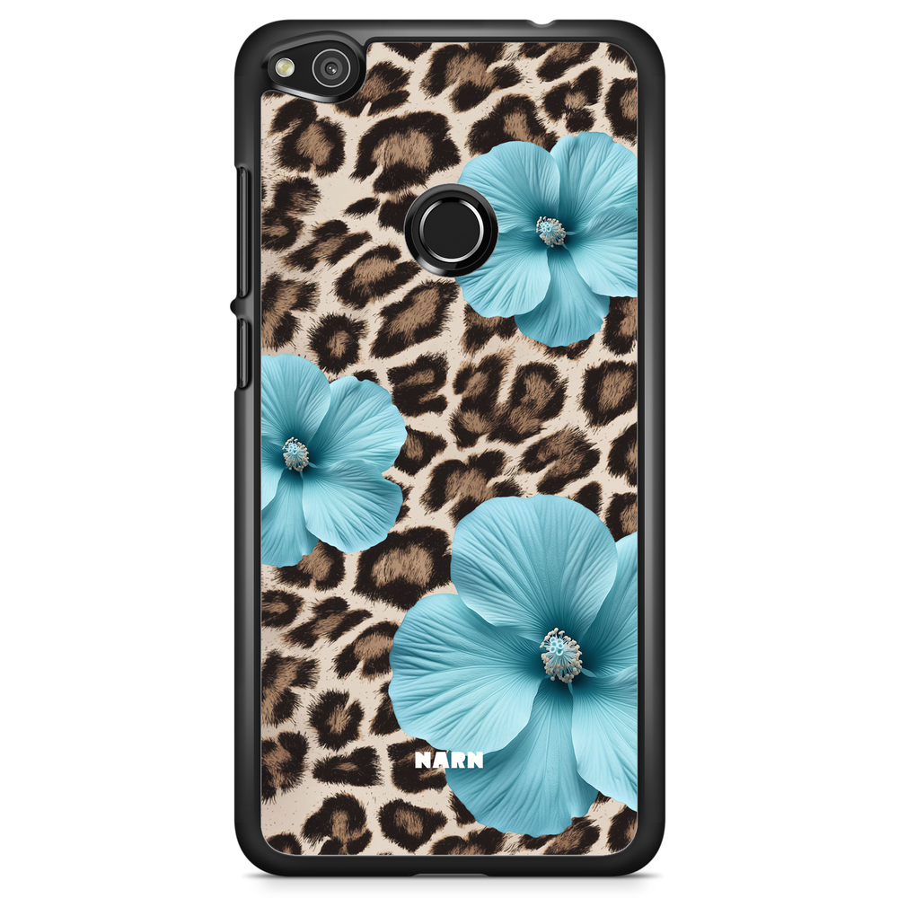 Huawei Honor 8 Lite Case - Hibiscus Era - Turquoise Leopard