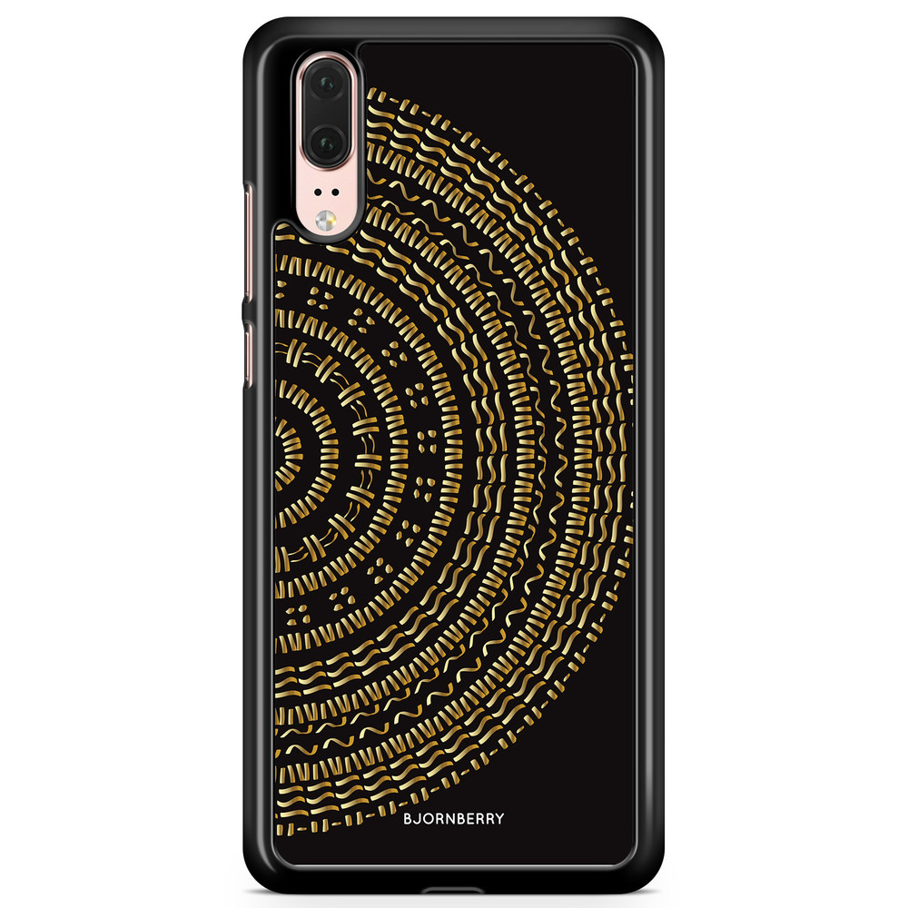 Huawei P20 Case - Mandala Gold/Black