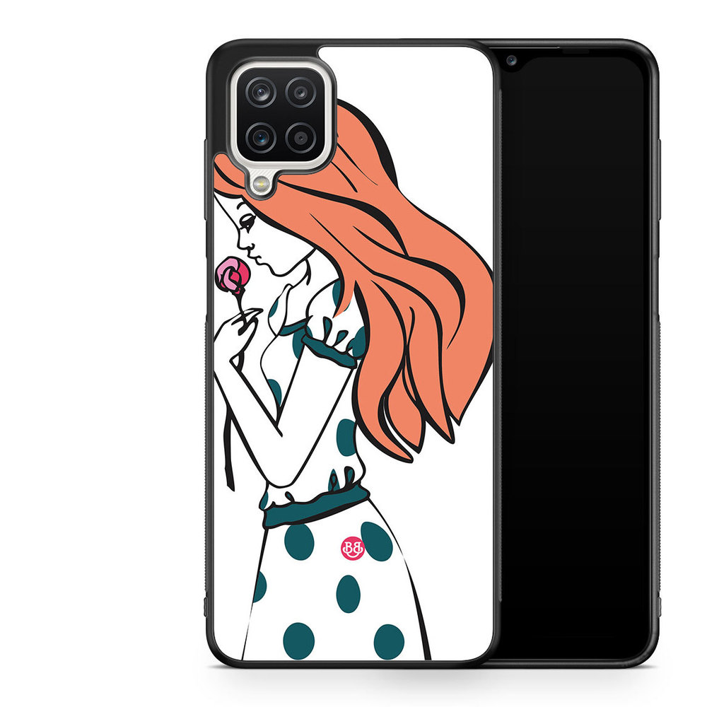 Samsung Galaxy A12 Case - Girl Rose