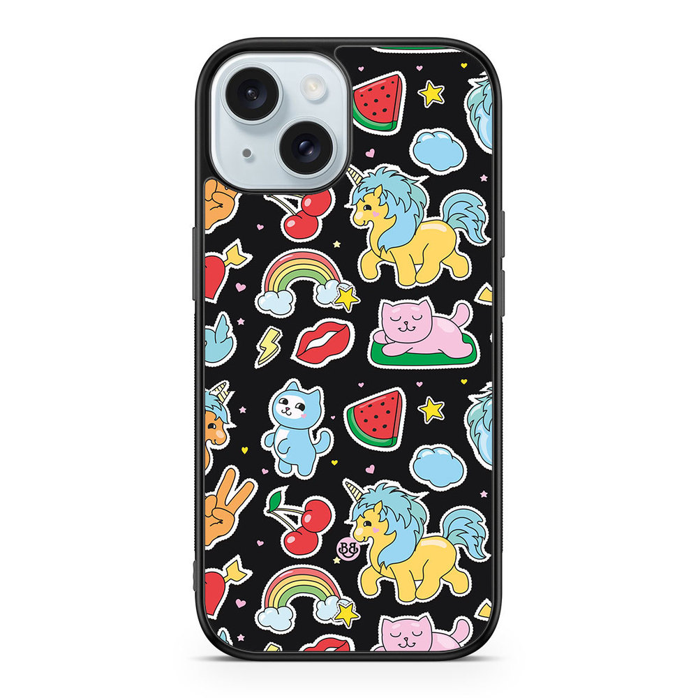 iPhone 15 Case - Cute Stickers