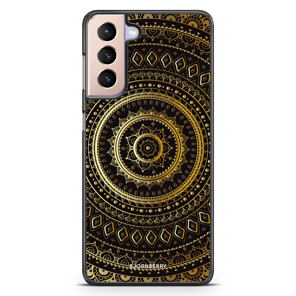 Samsung Galaxy S21 Skal - Guld Mandala