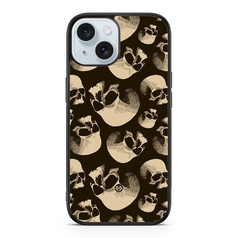 iPhone 15 Case - Skull Pattern