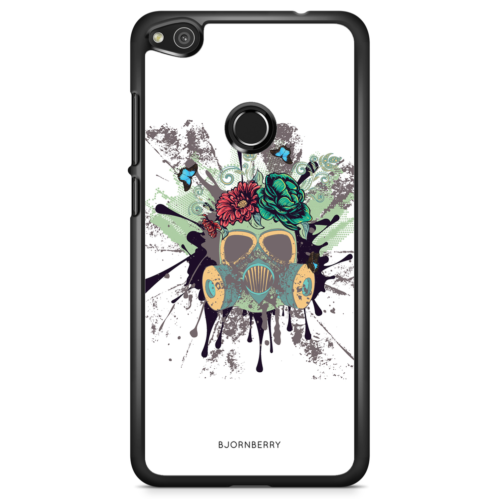 Huawei Honor 8 Lite Case - Gas Mask Flowers