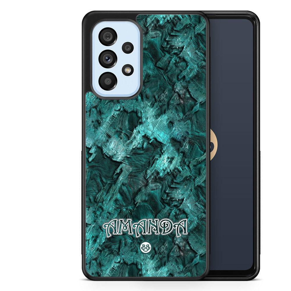 Samsung Galaxy A53 5G Custom Case - Green Name