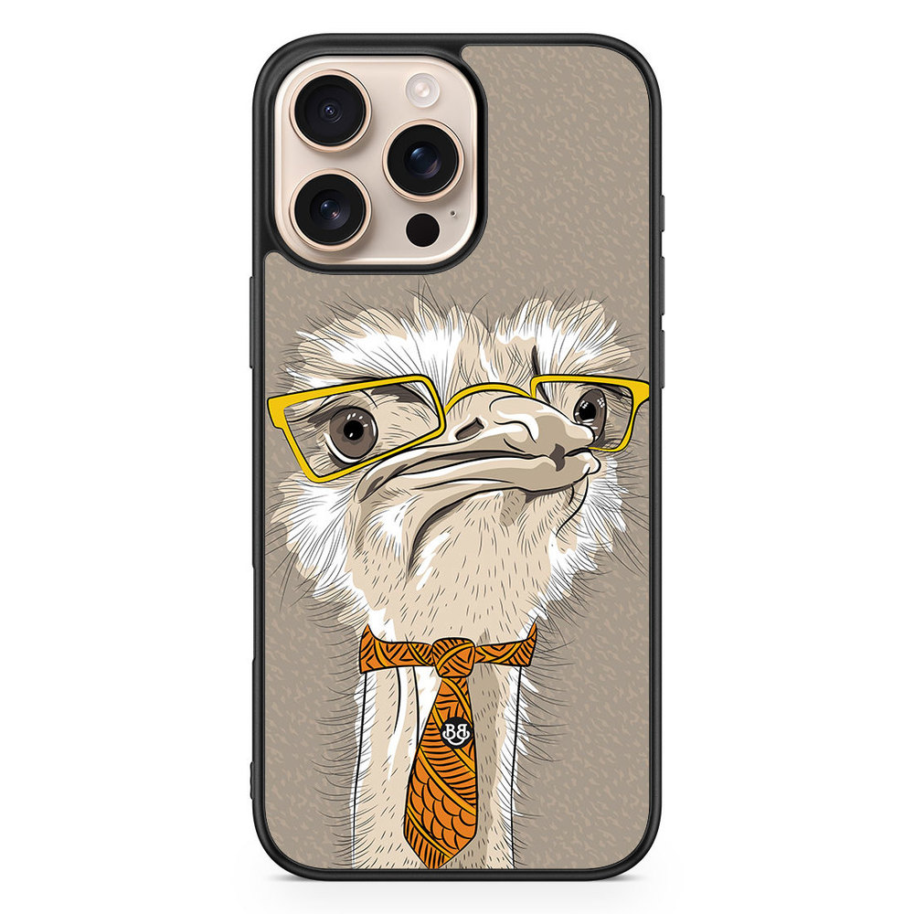 iPhone 16 Pro Max Case - Hipster Ostrich