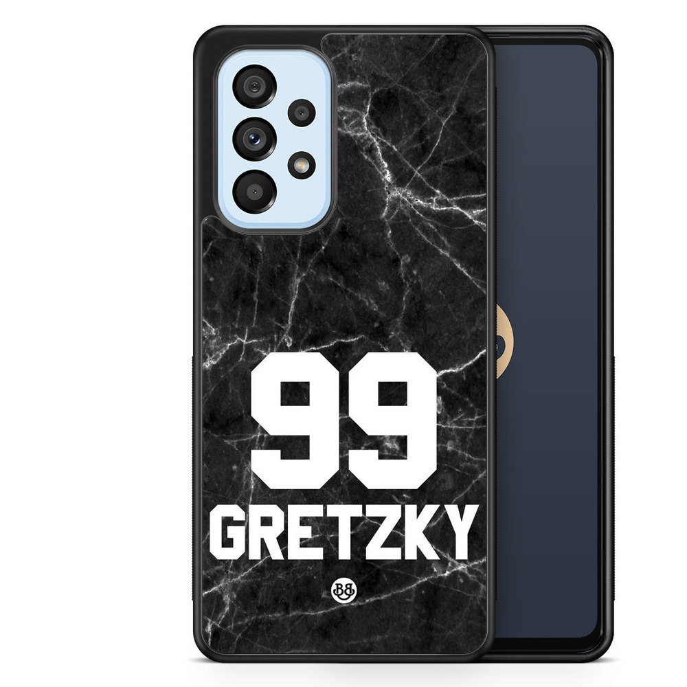 Samsung Galaxy A53 5G Custom Case - Black Marmor Number