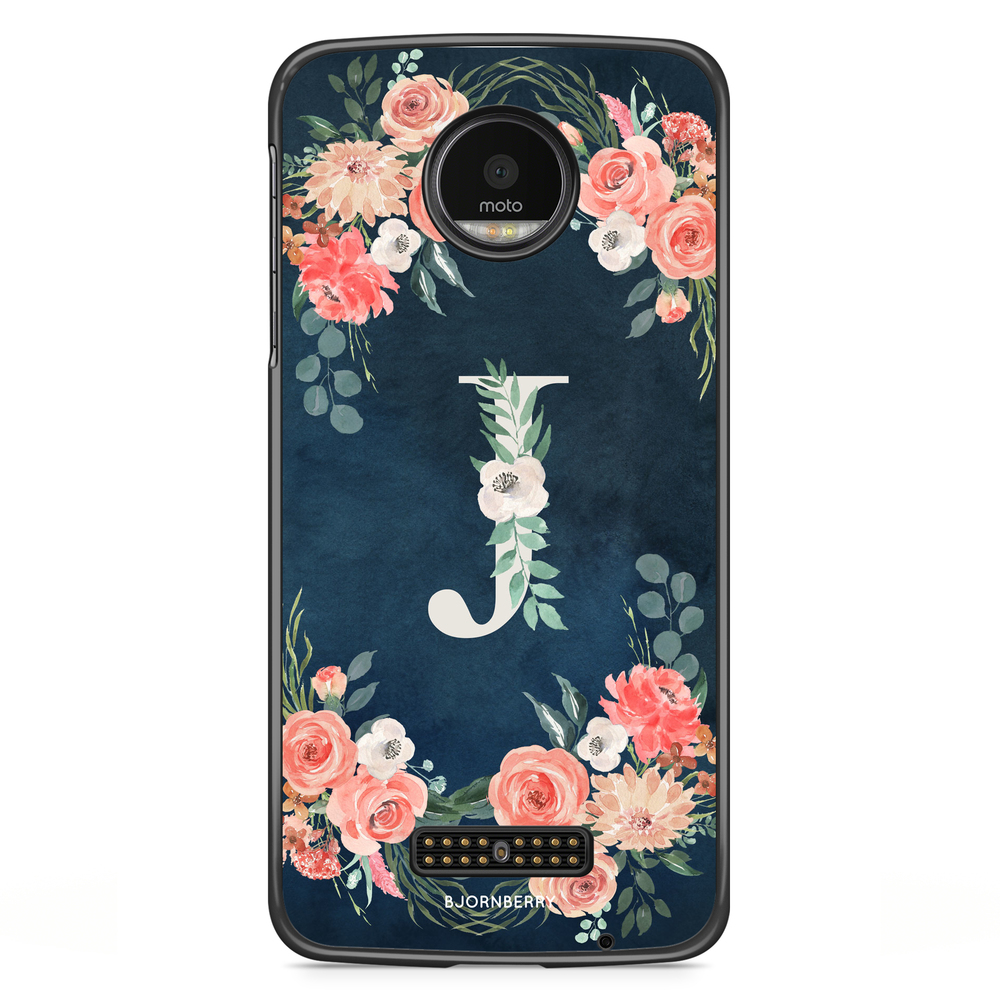 Moto Z2 Play Case - Monogram J