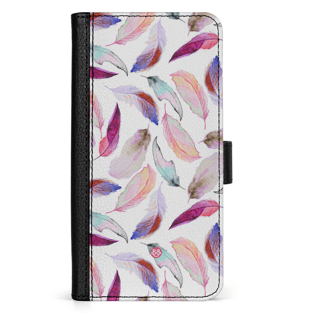 Xiaomi 13 Pro Wallet Case - Watercolor Feathers