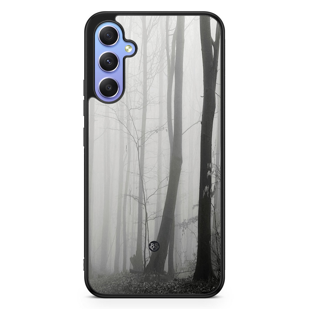 Samsung Galaxy A34 5G Case - Black/White Autumn