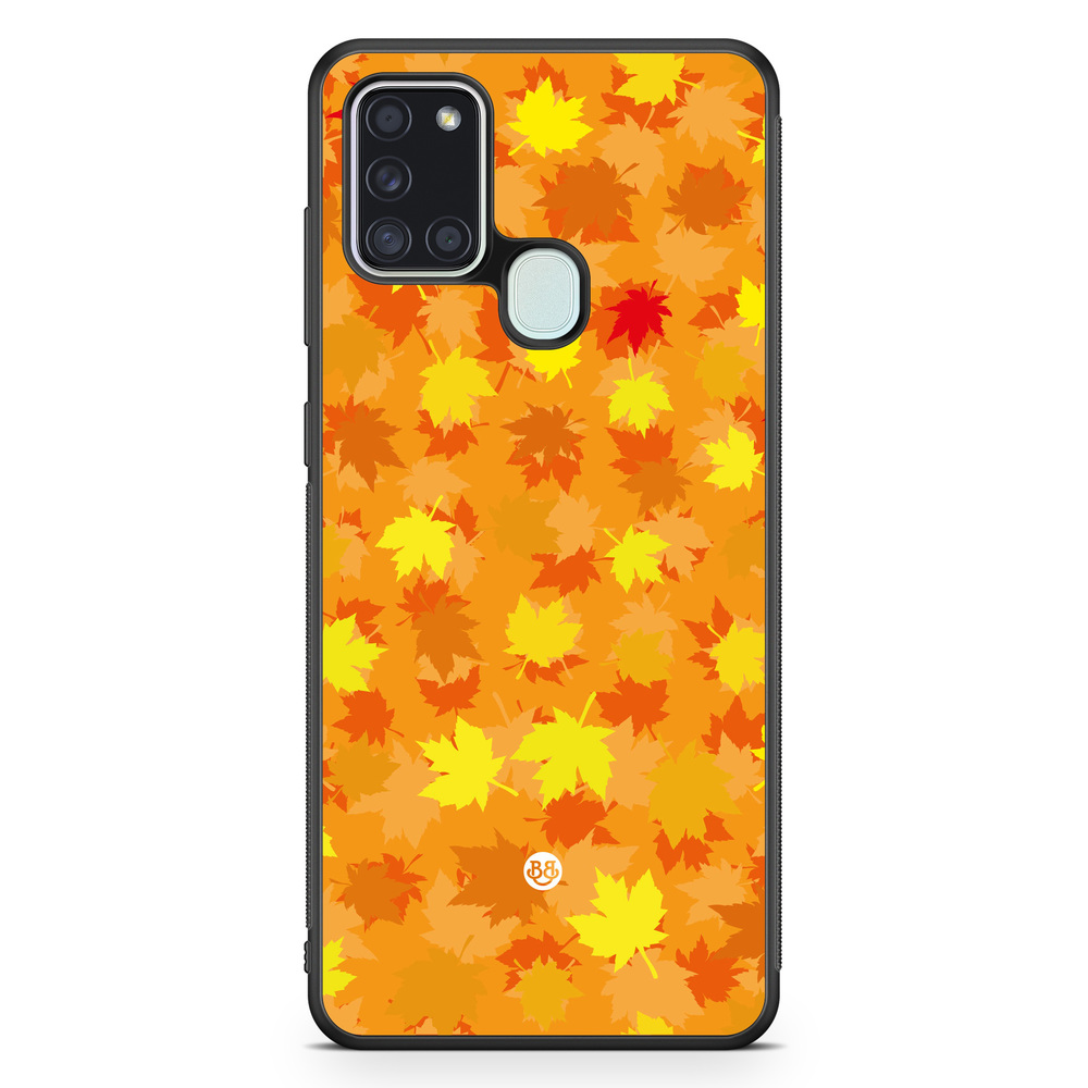 Samsung Galaxy A21s Case - Orange leaves