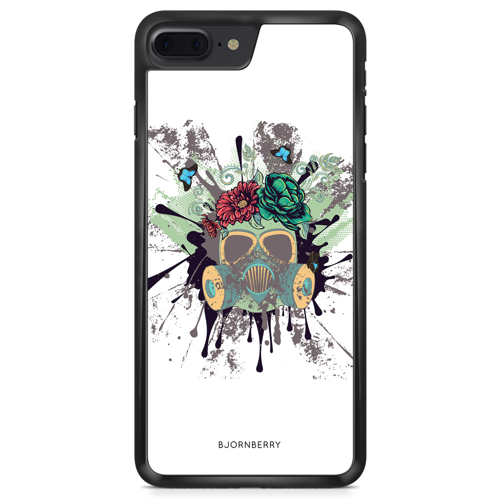 iPhone 8 Plus Case - Gas Mask Flowers
