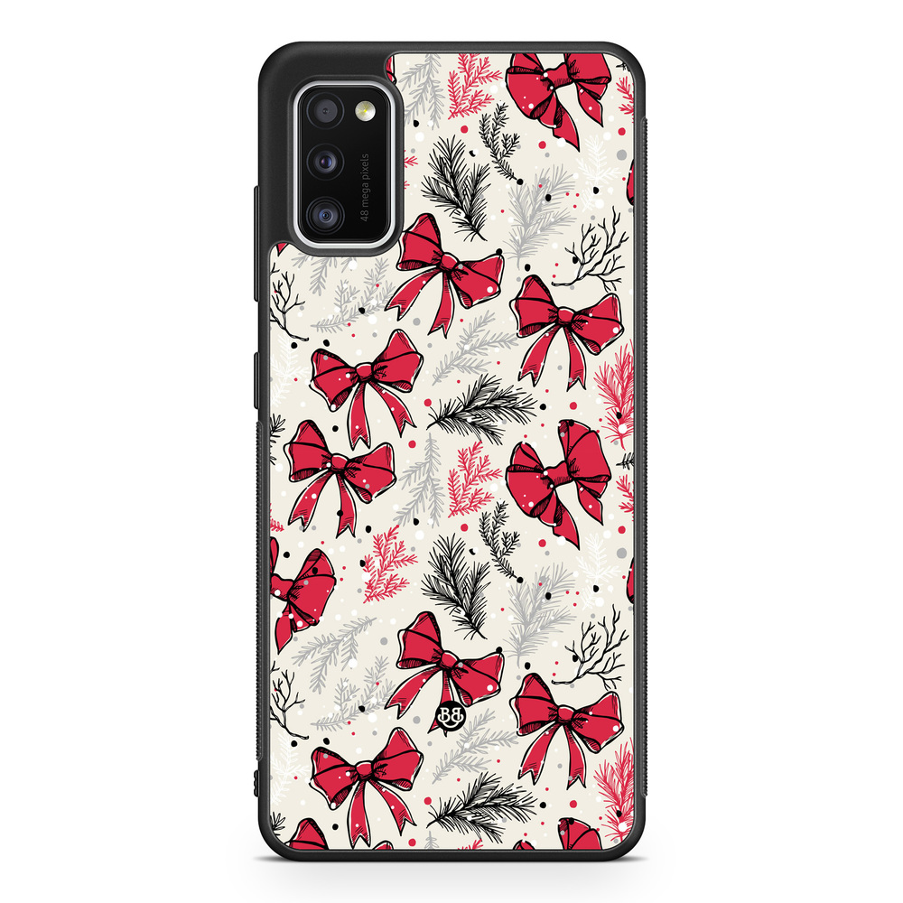 Samsung Galaxy A41 Case - Christmas Bows
