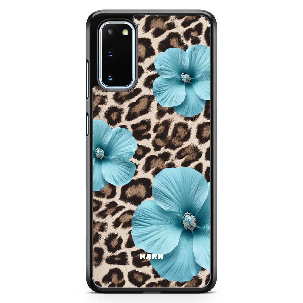 Samsung Galaxy S20 Case - Hibiscus Era - Turquoise Leopard