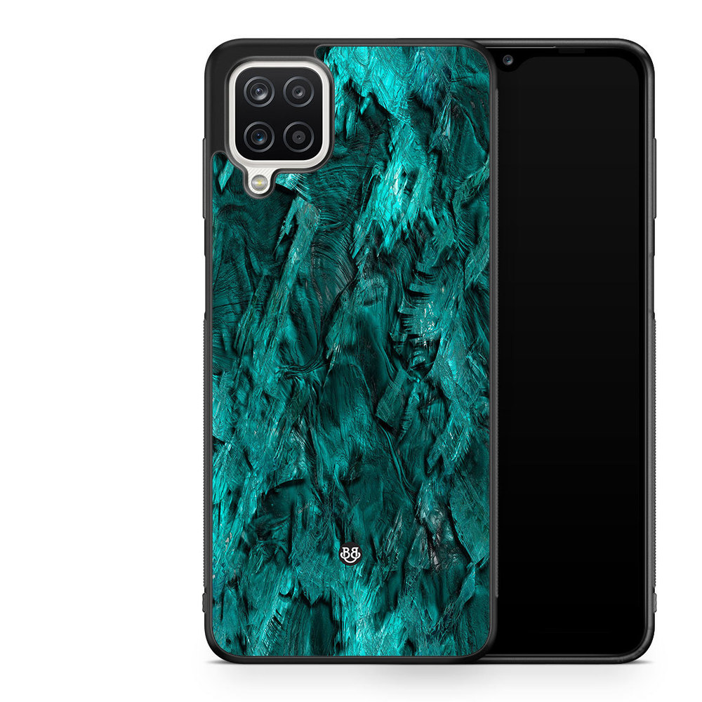Samsung Galaxy A12 Case - Green Crystal
