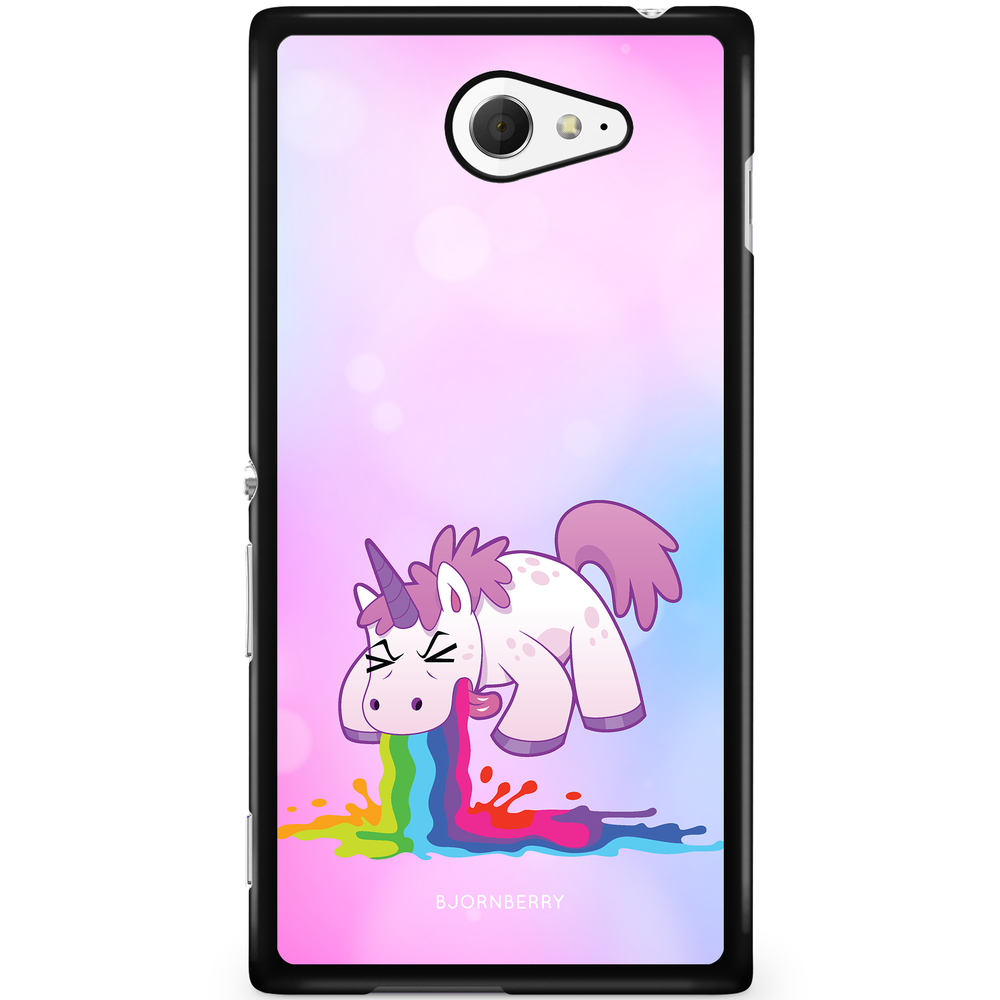 Sony Xperia M2 Aqua Case - Puking Unicorn